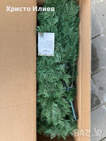 Коледна елха 210см с вградени лед лампички Голяма НОВА, снимка 10 - Декорация за дома - 50164762