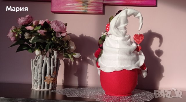 Валентински гном, снимка 3 - Декорация за дома - 43756542