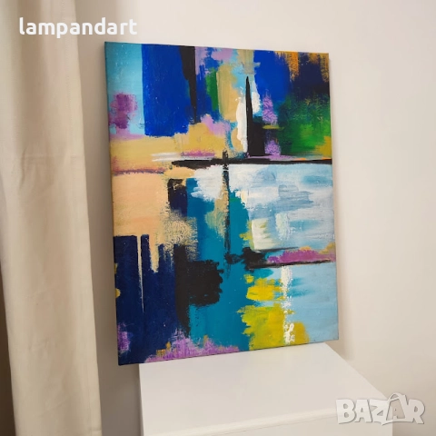 Абстрактна картина, снимка 3 - Картини - 52587935