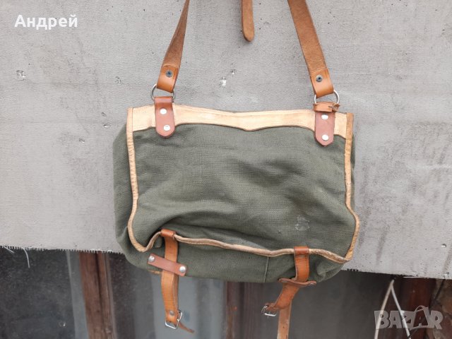 Стара брезентова чанта #13, снимка 4 - Други ценни предмети - 40678096
