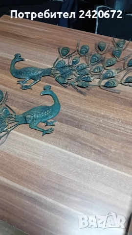 рустик метални пауни, снимка 2 - Декорация за дома - 52985410