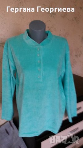 Дамска нова плюшена блуза, снимка 2 - Блузи с дълъг ръкав и пуловери - 28047109