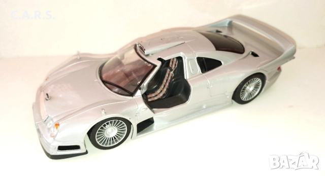 Mercedes Benz CLK-GTR Street Version MAISTO 1:26, снимка 2 - Колекции - 52898408