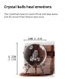 3D Прозрачен орнамент Бухал в кристална топка 60 мм + стойка орнамент, снимка 4