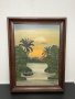 Африканска картина с масивна рамка №4885, снимка 1