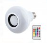 Цветна LED лампа с вградена колонка Bluetooth & Music 12W - E27, снимка 2
