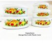 ⭐ Комплект емайлирани купи за съхранение на храна с пластмасови капаци 5 броя, снимка 2