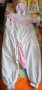 Топла дамска пижама Еднорог, микрофибър, бяло и розово, снимка 2