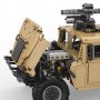 Конструктор Lego CADA Военен Джип Humvee 1:8 Моторизиран 3935ч. 53см, снимка 10