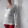Дамски пуловер с блясък , снимка 1 - Блузи с дълъг ръкав и пуловери - 43503344