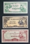 Японска окупация . Бирма. 1, 5 и 10 рупии. 1942 - 1944 година.UNC, снимка 1
