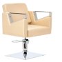 Хидравличен въртящ се фризьорски стол Tomas за фризьорски салон Z-83030-GOLD-WHITE-FOTEL-BEZPODN, снимка 3