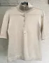 Стилна скъпа блуза светъл беж коприна вълна, снимка 2