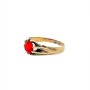 Златен дамски пръстен 3,27гр. размер:63 14кр. проба:585 модел:20585-1, снимка 2