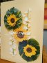 картина пано със слънчогледи, снимка 1 - Картини - 44104912