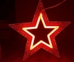 Акрилна петолъчна звезда 50 см.,5W, снимка 1