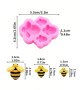4 размера пчели пчела силиконов молд форма фондан шоколад декор украса, снимка 2