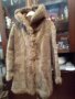 Дамско палто кожено с качулка , снимка 1 - Палта, манта - 43778584