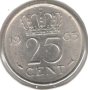 Netherlands-25 Cents-1963-KM# 183-Juliana, снимка 1 - Нумизматика и бонистика - 43837698