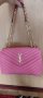 Розова чанта YSL, снимка 1 - Чанти - 43281504