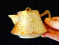 Чайник,кана Satsuma период Meiji,школа Shosan. , снимка 1 - Антикварни и старинни предмети - 26761626