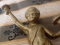Стара статуетка,надстройка момче, снимка 2