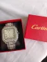 Уникален Часовник Cartier Картие All Diamonds Crystals Copy Унисекс Мъжки дамски Римски цифри , снимка 4