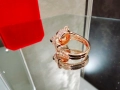 CARTIER Panthere de Cartier Rose Gold Paved Head Diamonds Пръстен, снимка 4