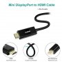 BENFEI Mini Displayport (Thunderbolt) към HDMI кабел с аудио, позлатени конектори, 100 см, снимка 5