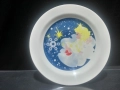 български порцелан коледна чиния , снимка 1