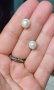 Японски дизайнерски обеци с естествена перла и циркон - проба 925 / Oт "Swan" pearls , снимка 12