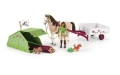 Schleich Horse Club комплект приключение с кон, ездачка, палатка, катеричка, конче, снимка 8