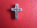 Страхотен сребърен кръст медальон  с камъни 925, снимка 6