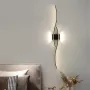 Красива модерна LED стенна вътрешна лампа, 27W LED топло бяло 3000K, 5,5 * 14 * 89 cm, черна ; бяла, снимка 1