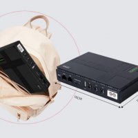 Мини Зарядно Батерия 10400mAh 18W/36W DC UPS Powerbank Station Backup 5V2А/9V/12V USB PoE Захранване, снимка 5 - IP камери - 38874198