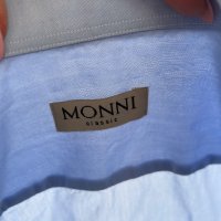 Синя мъжка риза MONNI, снимка 16 - Ризи - 43351962