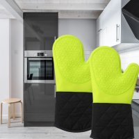 Силиконова ръкавица с меки памучни подплънки - 1бр, снимка 5 - Аксесоари за кухня - 44066179