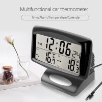 Настолен Часовник , външна и вътрешна температура, Подходящ за кола или камион, снимка 4 - Друга електроника - 42930160