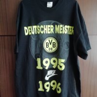 Borussia Dortmund Nike 1995 1996 Deutscher Meister Vintage оригинална тениска Борусия Дортмунд Ретро, снимка 1 - Тениски - 43662093