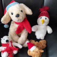 Лот Коледни плюшени играчки Коледа, снимка 1 - Плюшени играчки - 38092887