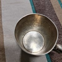 Уникална Сребърна чаша 1897г (19век), снимка 4 - Колекции - 36642244