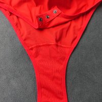 M/L ново с етикет дамско червено боди с ликра и тюл, снимка 9 - Бельо - 40841449