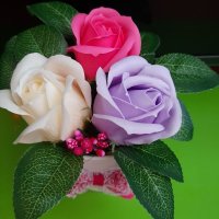 Букет от сапунени рози , снимка 14 - Подаръци за жени - 36836874