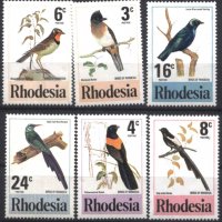 Чисти марки Фауна Птици  1977 от Родезия , снимка 1 - Филателия - 37189093
