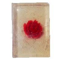Прозрачен глицеринов сапун вътре с роза, снимка 1 - Ръчно изработени сувенири - 37957987
