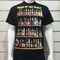Нова мъжка тениска с трансферен печат Бутилки бири, алкохол, Beers of the world, снимка 7 - Тениски - 28256566