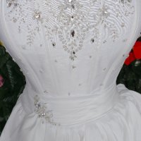 къса сватбена бална официална булчинска рокля , снимка 7 - Сватбени рокли - 43296714