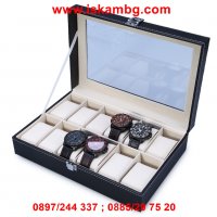Кутия за съхранение на 12 броя часовници - КОД 1757, снимка 8 - Други - 28388204