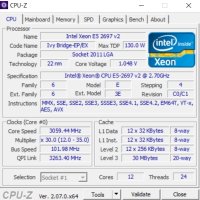 Intel xeon Е5 2697v2 socket 2011, снимка 5 - Процесори - 43032387