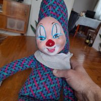 Стара кукла,клоун #14, снимка 3 - Други ценни предмети - 43036323